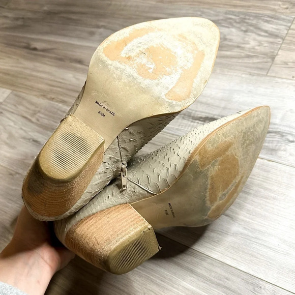 Matisse Caty Ankle Boot - Ivory Snake - Picture 11 of 13